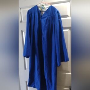 Adult blue graduation gown